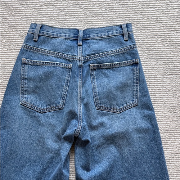 Zara Cross Front Hi Rise Wide Leg Jeans - Picture 9 of 9